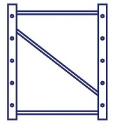 Pallet rack upright logo