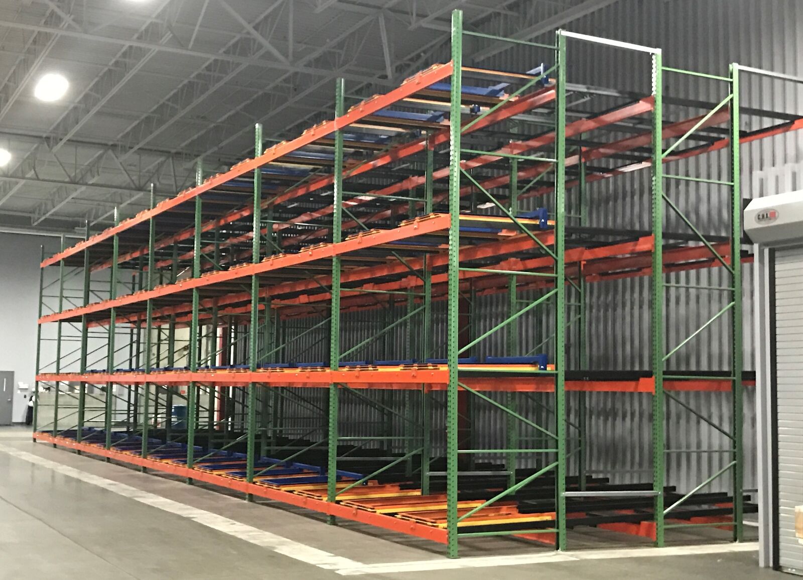 Pushback Rack — illustrative warehouse storage system